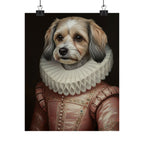 Havanese Renaissance Royal Portrait Matte Poster, Regal Dog Art Print, Havanese Lover Gift, Wall Art