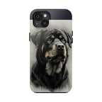 Charcoal Rottweiler Rottweiler Tough Phone Case - Rottweiler pride — gentle giants deserve great art — view 18 of 103