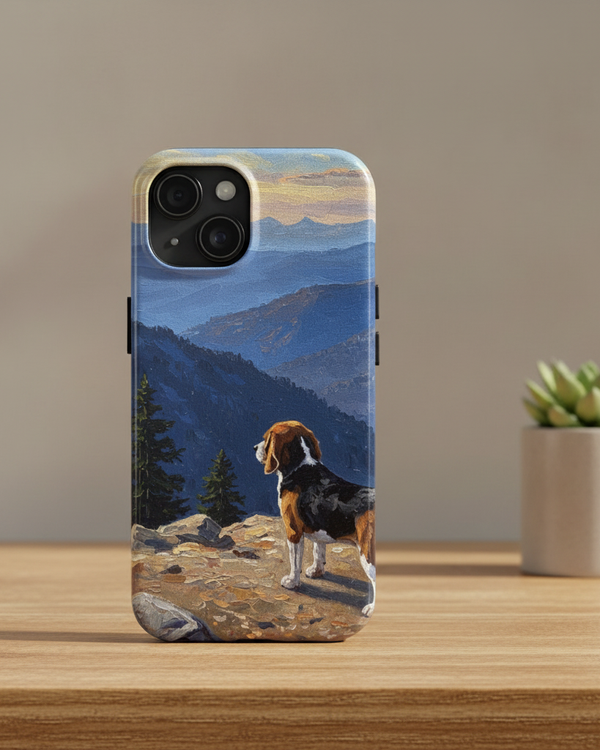 Acrylic Beagle - Mountain Overlook | Tough Phone Case