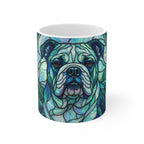 English Bulldog Low Poly Cool Jewel Ceramic Mug 11oz | Dog Lover Gift