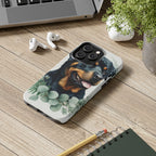 Rottweiler Watercolor Botanical Wreath Phone Case | Premium Dog Prints | Tritan — view 12 of 28