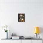 Shih Tzu Kings & Queens Royal Portrait Canvas Wall Art, Regal Dog Painting, Shih Tzu Lover Gift, Stretched Canvas