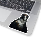 Border Collie Kings & Queens Royal Portrait Sticker, Dog Portrait Vinyl Decal, Kiss-Cut Sticker, Border Collie Lover Gift