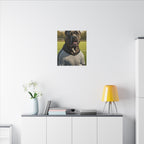Cane Corso Oil Painting Soccer Portrait Canvas Wall Art | Dog Lover Gift | Athletic Pet Decor