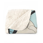 Golden Retriever Low Poly Prairie Sherpa Fleece Blanket | Dog Lover Gift