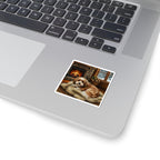 Acrylic Havanese - Winter Hearth | Kiss-Cut Stickers