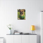 French Bulldog Oil Painting Soccer Portrait Canvas Wall Art Decor Gift for Dog Lovers