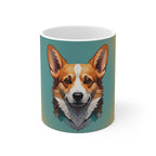 Corgi Low Poly Cool Jewel Ceramic Mug 11oz | Dog Lover Gift
