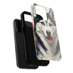 Siberian Husky Watercolor Wildflower Field Phone Case | Premium Dog Prints | Tritan — view 19 of 28