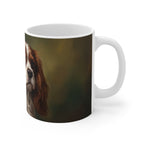 Dark Botanical Peony and Fern Ceramic Mug 11oz — Earthcore Collection