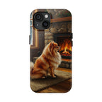 Acrylic Pomeranian - Winter Hearth | Tough Phone Case