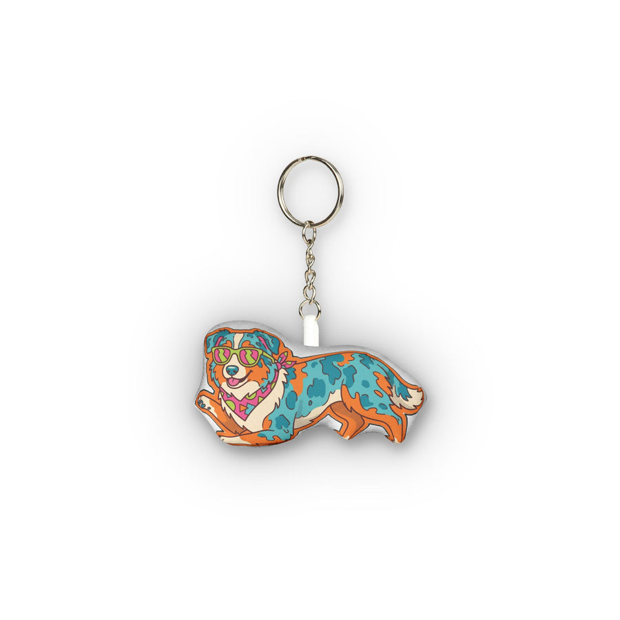 Y2K Australian Shepherd Plush Keychain | Tritan
