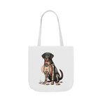 Labrador Halloween Tote Bag | Skeleton Dog Canvas Tote | Tritan