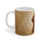 Acrylic-Style Golden Retriever - Golden Ochre | Ceramic Mug 11oz