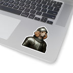Poodle Medieval Knight Portrait Sticker, Dog Portrait Vinyl Decal, Kiss-Cut Sticker, Poodle Lover Gift
