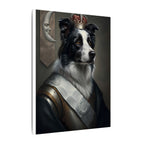 Border Collie Renaissance Royal Portrait Canvas Wall Art, Regal Dog Painting, Border Collie Lover Gift, Stretched Canvas