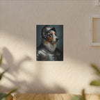 Australian Shepherd Medieval Knight Portrait Canvas Wall Art, Regal Dog Painting, Australian Shepherd Lover Gift, Stretched Canvas