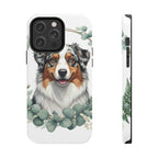 Australian Shepherd Watercolor Botanical Wreath Phone Case | Premium Dog Prints | Tritan — view 3 of 28