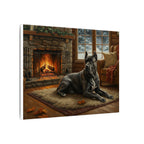 Cane Corso Acrylic Painting Canvas Wall Art | Dog Lover Gift | Stretched Canvas Print | Pet Portrait Decor