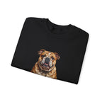 English Bulldog Sweatshirt | Painterly Dog Art Crewneck | Bulldog Mom Gift | Cozy Pullover for Dog Lovers | Pet Portrait Apparel