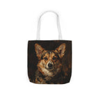 Pembroke Welsh Corgi Tote Bag | Painterly Dog Art Canvas Tote | Corgi Mom Gift | Dog Lover Market Bag | Pet Portrait Accessory