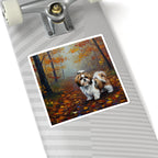 Acrylic Shih Tzu - Autumn Woods | Kiss-Cut Stickers