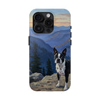 Acrylic Boston Terrier - Mountain Overlook | Tough Phone Case