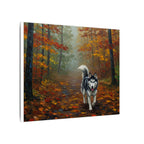 Siberian Husky Acrylic Painting Canvas Wall Art, Dog Lover Gift, Pet Portrait Print, Modern Home Decor, Stretched Canvas Art