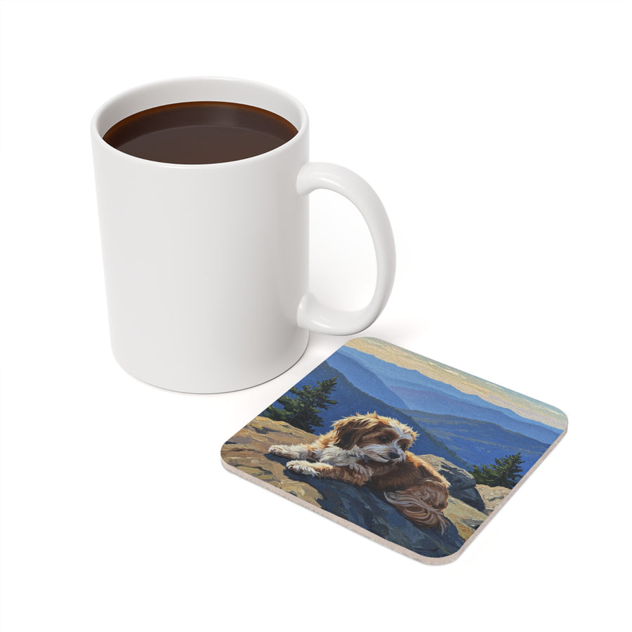 Acrylic Havanese - Mountain Overlook | Cork Back Coaster