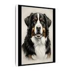 Bernese Mountain Dog Charcoal Portrait Canvas Print | Berner Wall Art | Dog Lover Gift | Pet Decor Home Art