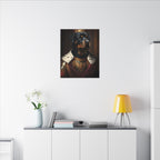 Rottweiler Kings & Queens Royal Portrait Canvas Wall Art, Regal Dog Painting, Rottweiler Lover Gift, Stretched Canvas