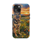 German Shepherd Acrylic Gallery Print Sunset Prairie Phone Case | Premium Dog Prints | Tritan — view 5 of 24