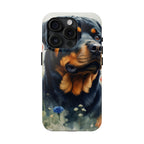 Rottweiler Watercolor Wildflower Field Phone Case | Premium Dog Prints | Tritan — view 6 of 28