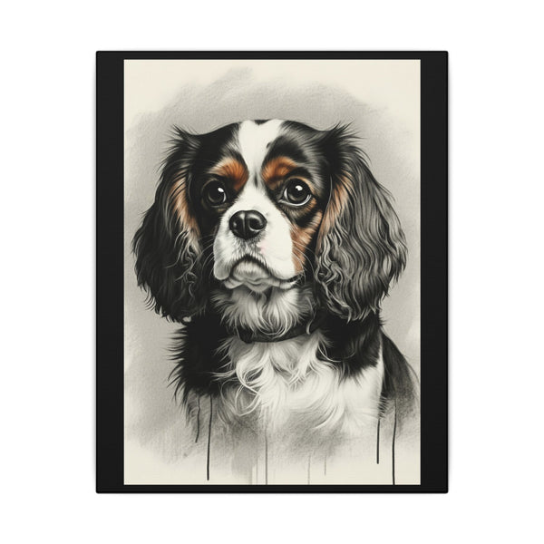 Cavalier King Charles Spaniel Watercolor Canvas Art Print | Dog Lover Gift | Pet Wall Decor | Cavalier Mom Home Decor