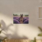 German Shepherd Acrylic Painting Stretched Canvas | Dog Wall Art Decor | Pet Portrait Gift for Dog Lovers | GSD Home Decor | High-Quality Pr