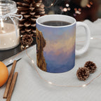 Acrylic-Style Golden Retriever - Lavender Gold | Ceramic Mug 11oz