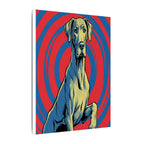 Great Dane Comic Art Canvas Print - Dynamic Pop Art Dog Wall Decor with Retro Halftone Style