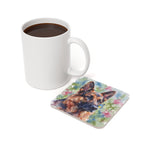 German Shepherd Watercolor Butterfly Bloom Drink Coaster | Premium Dog Art | Tritan