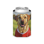 Labrador Retriever Can Cooler | Oil Painting Soccer Dog Portrait Gift | Custom Pet Lover Can Cooler | Dog Art for Labrador Owners