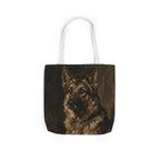 German Shepherd Tote Bag | Painterly Dog Art Canvas Tote | German Shepherd Mom Gift | Dog Lover Market Bag | Pet Portrait Accessory