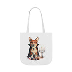 Corgi Halloween Tote Bag | Vampire Dog Canvas Tote | Tritan