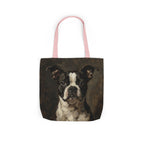 Boston Terrier Tote Bag | Painterly Dog Art Canvas Tote | Boston Mom Gift | Dog Lover Market Bag | Pet Portrait Accessory