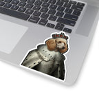 Poodle Kings & Queens Royal Portrait Sticker, Dog Portrait Vinyl Decal, Kiss-Cut Sticker, Poodle Lover Gift