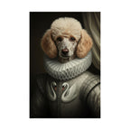 Poodle Renaissance Royal Portrait Matte Poster, Regal Dog Art Print, Poodle Lover Gift, Wall Art
