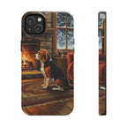 Acrylic Beagle - Winter Hearth | Tough Phone Case