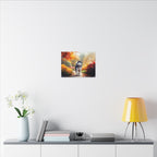 Siberian Husky Acrylic Painting Stretched Canvas Print | Dog Wall Art | Pet Lover Gift | Modern Home Decor for Dog Lovers