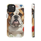 English Bulldog Watercolor Wildflower Field Phone Case | Premium Dog Prints | Tritan — primary view