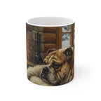 Acrylic English Bulldog - Winter Hearth | Ceramic Mug 11oz