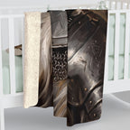 Shih Tzu Medieval Knight Portrait Regal Throw Blanket | Premium Dog Art | Tritan