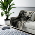 Labrador Retriever Charcoal Portrait Throw Blanket | Premium Dog Prints | Tritan — view 5 of 9